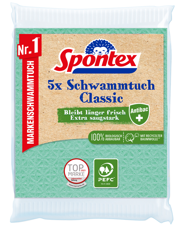 Only 5.56 usd for Spontex 5x Schwammtuch Classic Online at the Shop